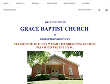 Tablet Screenshot of gracebaptistgeorgetown.com